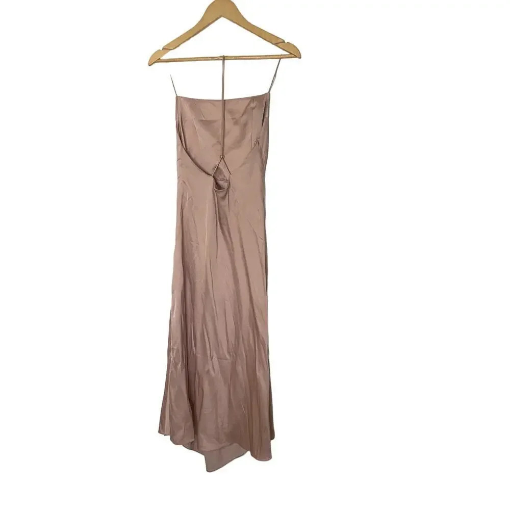 SIGNIFICANT OTHER One Another Asymmetric Hem Cocktail Midi Dress Size 6 - Picture 4 of 16